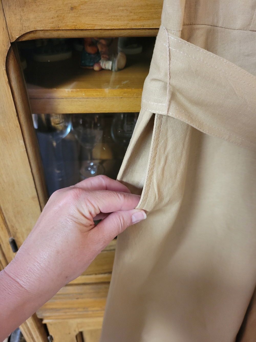 NWT Ann Taylor Linen Blend Collared Button-Front Shirt Dress w/ Pockets Sz 12 - Picture 8 of 9